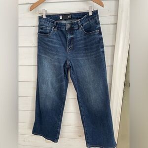 Kut From The Kloth Charlotte High Rise Wide Leg Culotte dark wash Jeans Size 8